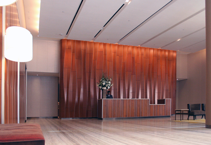 Mout Sinai Residential Tower, Lobby, Photograph by Pelli Clarke Pelli Architects